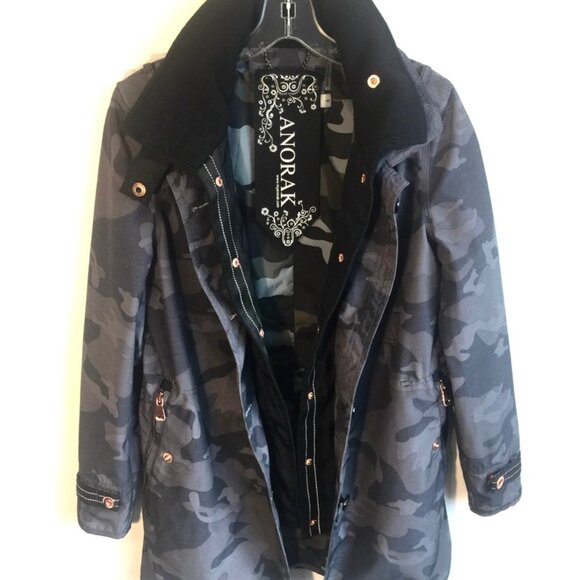 ANORAK Camo Water Resistant Rain Jacket Small - Picture 4 of 6